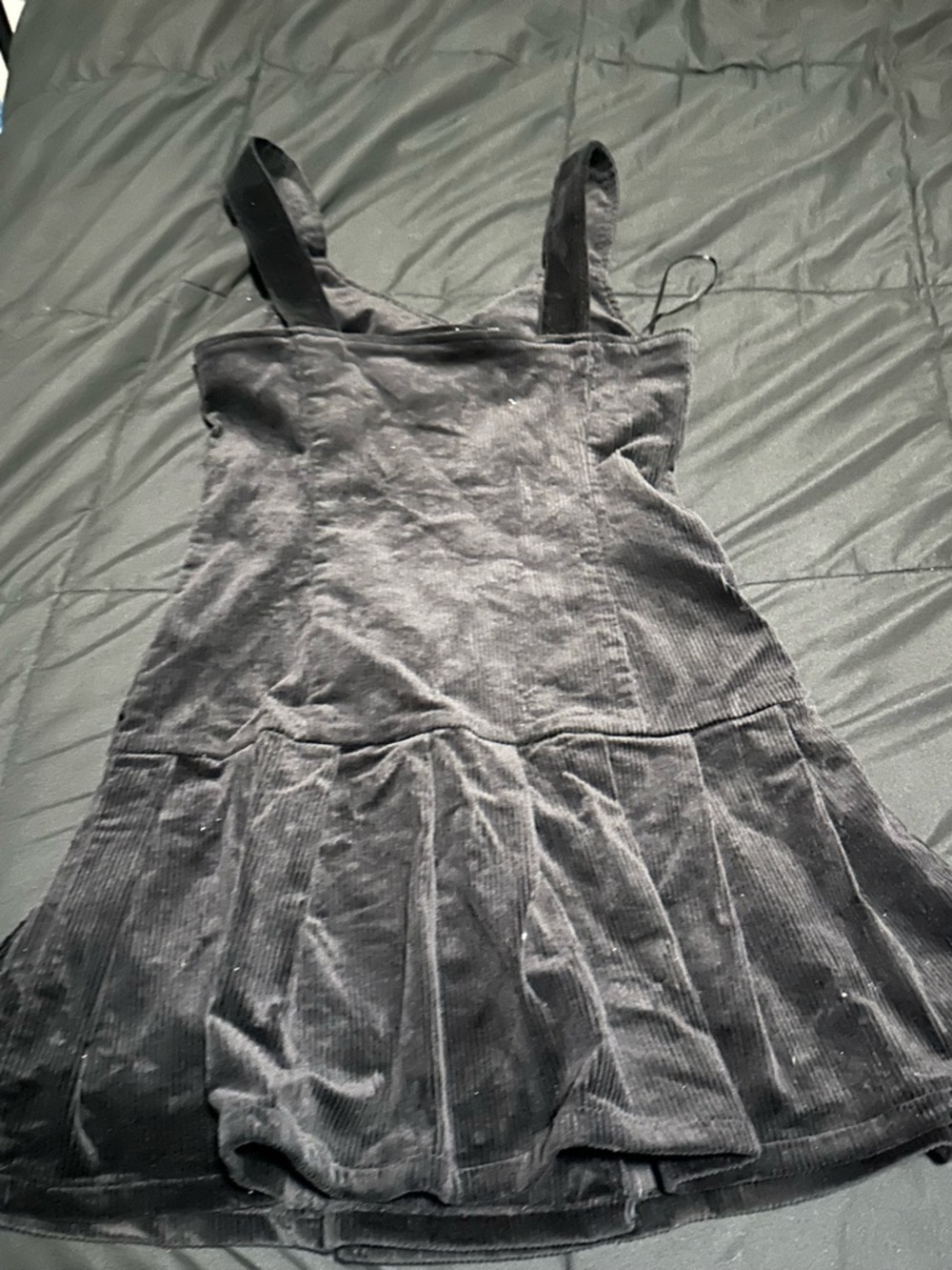 Killstar Black Velvet Button-Front Mini Dress - Picture 6 of 6